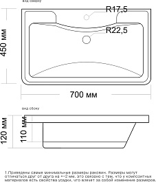 Grossman Тумба с раковиной Адель 70 белая – фотография-5